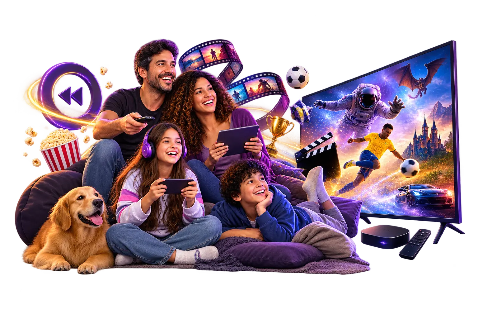 TV+ Express com filmes, séries e esportes em diferentes dispositivos